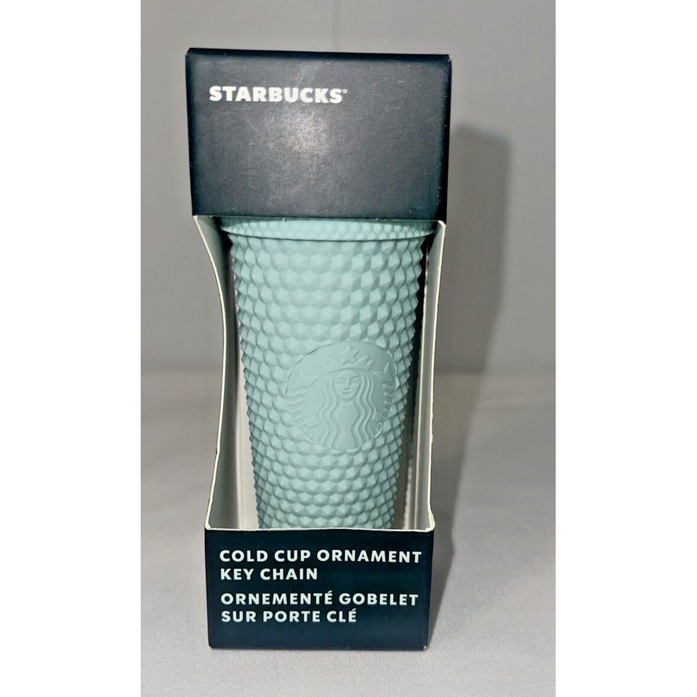 Starbucks Mint Studded Tumbler Cold Cup Ornament /Keychain New